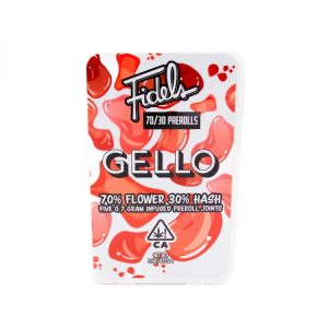 GELLO 5PK 70/30 PREROLLS BY FIDELS Fidels Gello 70-30 Prerolls New